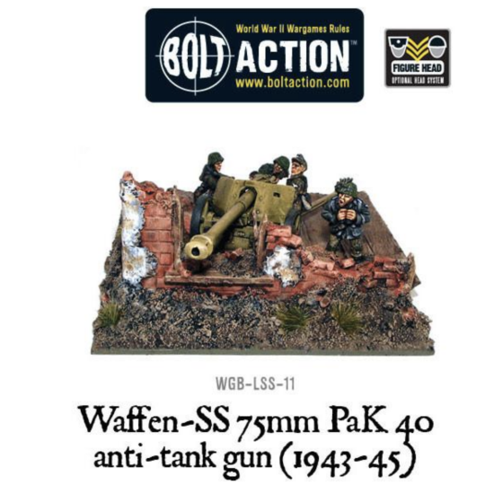 Waffen-SS 75mm PaK 40 anti-tank gun   , WGB-LSS-11